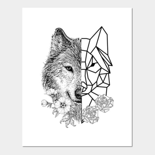 Geometric Wolf - Geometric Wolf - Posters and Art Prints  TeePublic